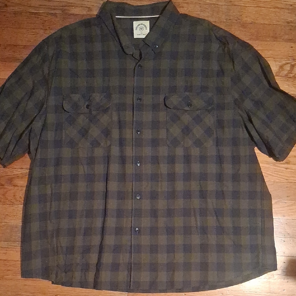 Men's Customized Version Plaid Button-Up Shirt